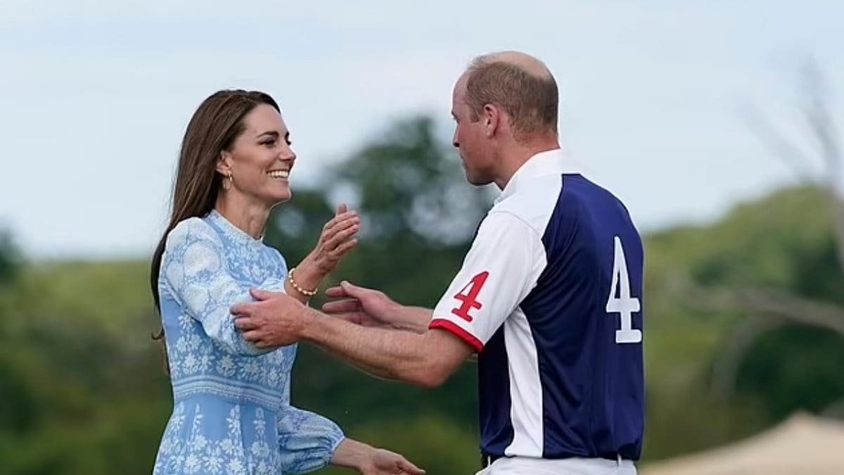 Kate Middleton y el príncipe William protagonizan romántico momento en un partido de polo