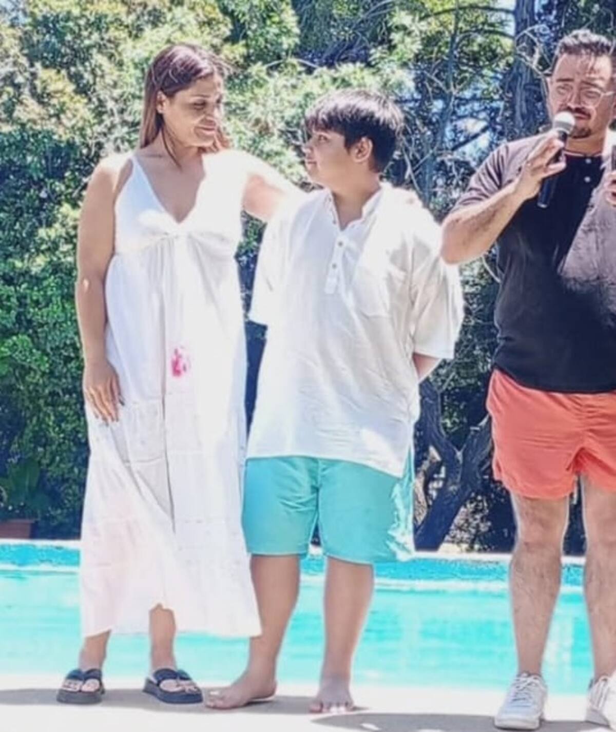 Katherine Orellana y Facundo se bautizaron juntos. Créditos: Instagram