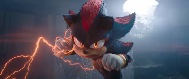 El actor interpreta a Shadow the Hedgehog en la tercera entrega. Créditos Captura: Youtube.