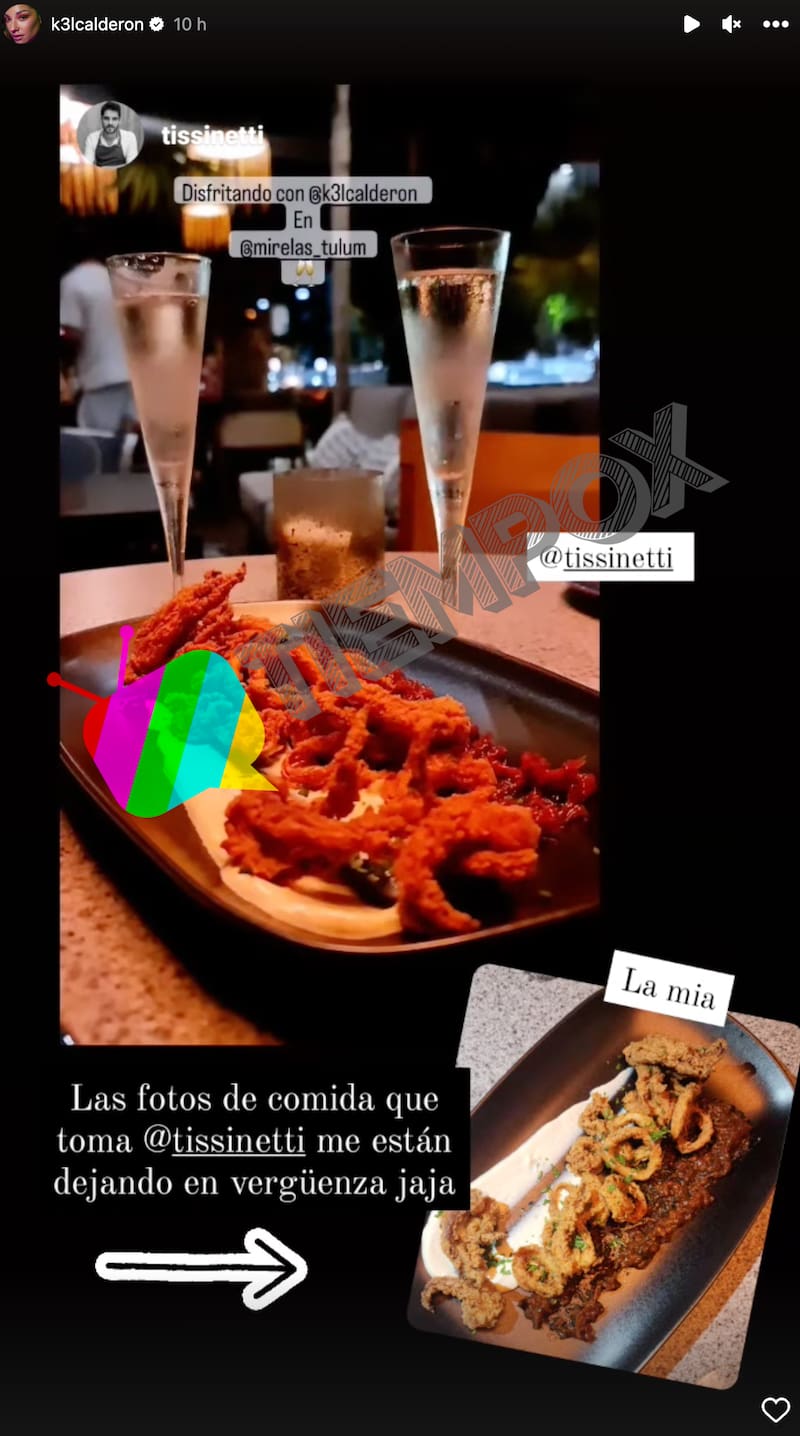 Tuvo romántica cena con Renzo Tisseinetti. Créditos: Instagram.