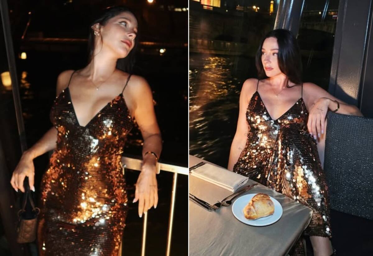 La hija de Raquel Argandoña lució un vestido lencero. Créditos: Instagram
