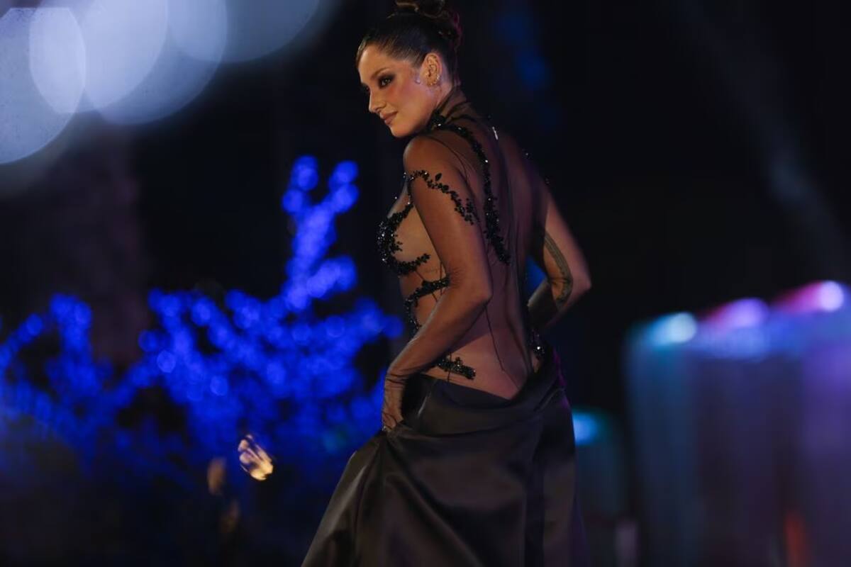 La influencer en su paso por la alfombra roja de la Gala Viña 2023 / Agencia Uno
