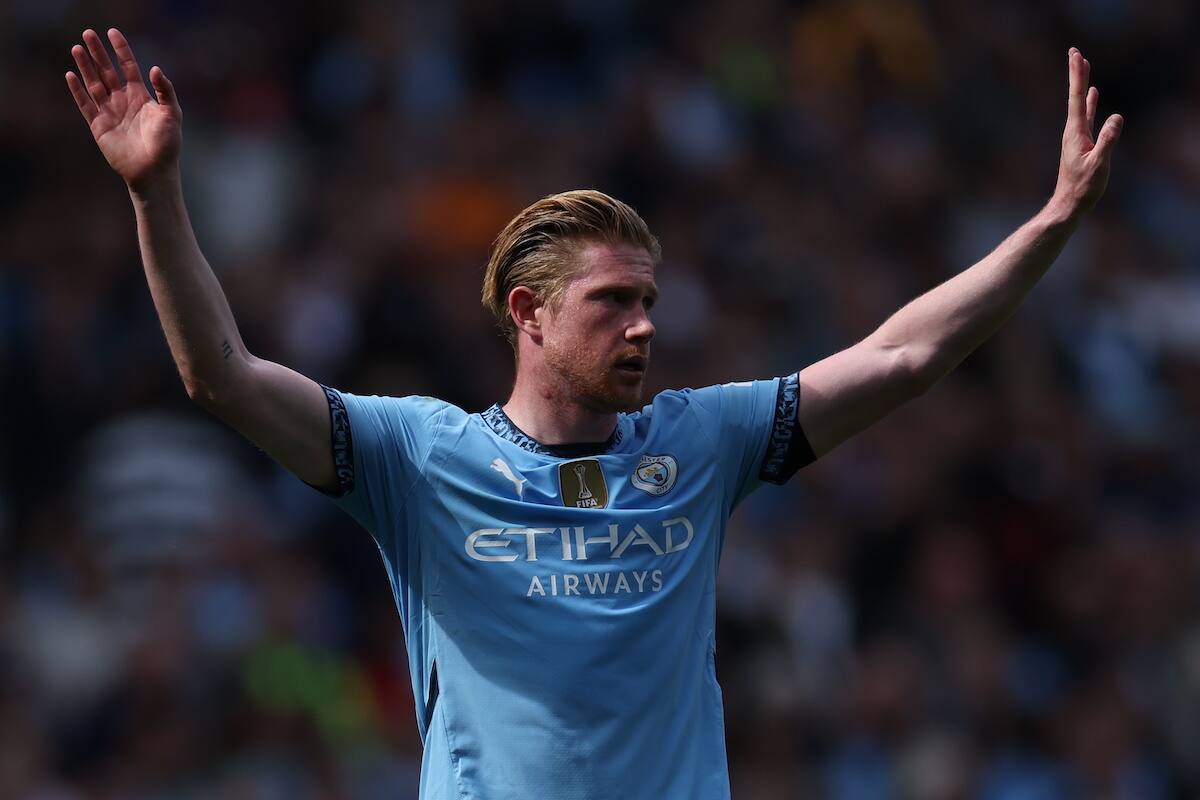 El mediocampista belga vive sus últimos días como jugador del Manchester City. Foto: EFE.