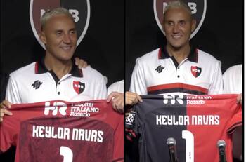 ¿Cómo habría sido en Colo Colo? Así fue la presentación de Keylor Navas en Newell’s