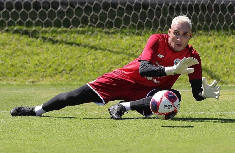 Keylor Navas entrenando con la Selección de Costa Rica