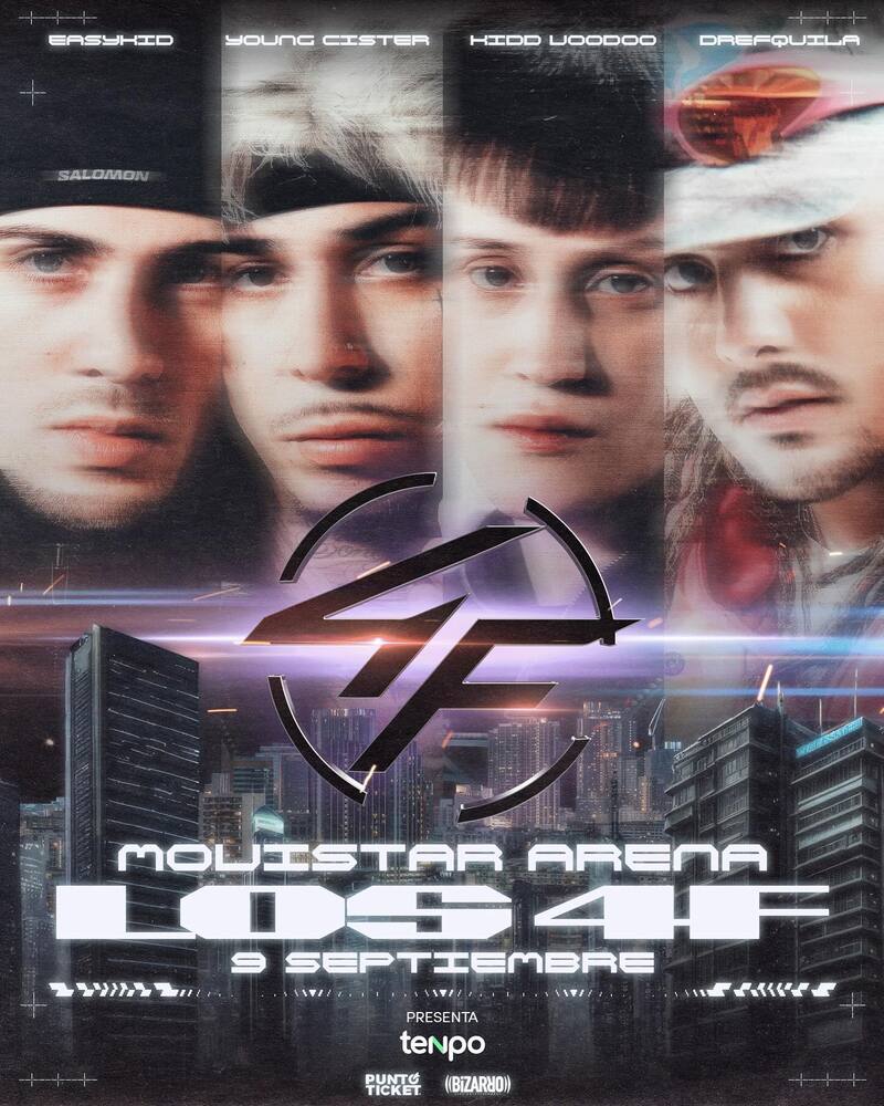 Kidd Voodoo, Young Cister, Easykid y DrefQuila, los 4 fantásticos en concierto