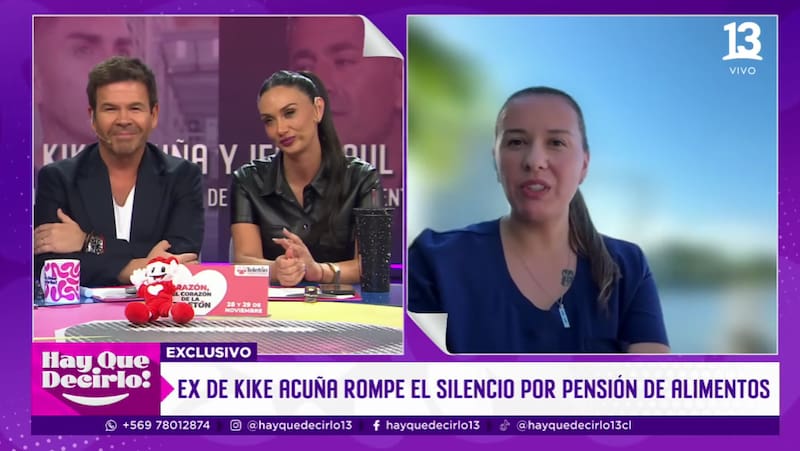 Daniela Urbina habló sobre el supuesto no pago de pensión por parte del exfutbolista.