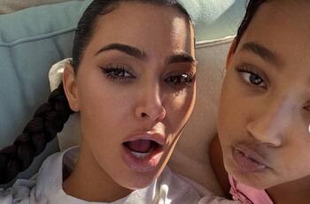 ¡Que grande está! Kim Kardashian compartió tiernas fotos con su pequeña hija: “Bebé gemela”