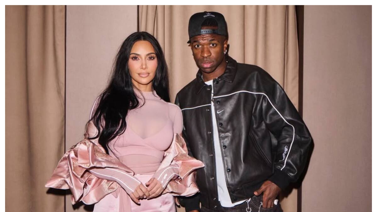 FOTOS| Mientras es pifiado por los hinchas: Vinícius Júnior aparece en evento con Kim Kardashian en París