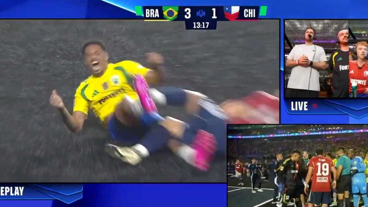 VIDEO | Aquí también se pegan: la escandalosa patada contra Chile que no fue tarjeta roja en la Kings League