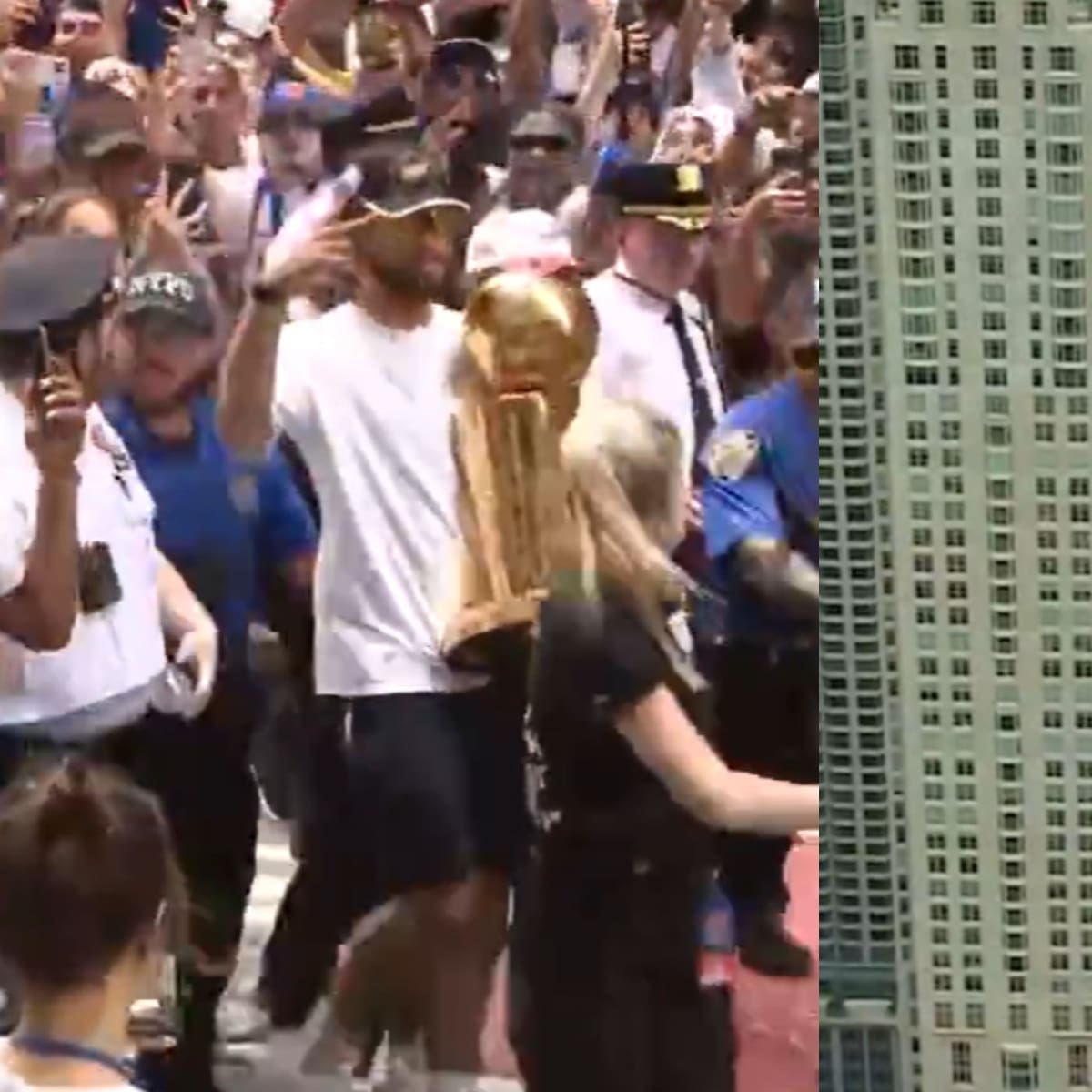 VIDEO | Más de un millón de personas repletan Nueva York para presenciar el desfile triunfal de los Knicks