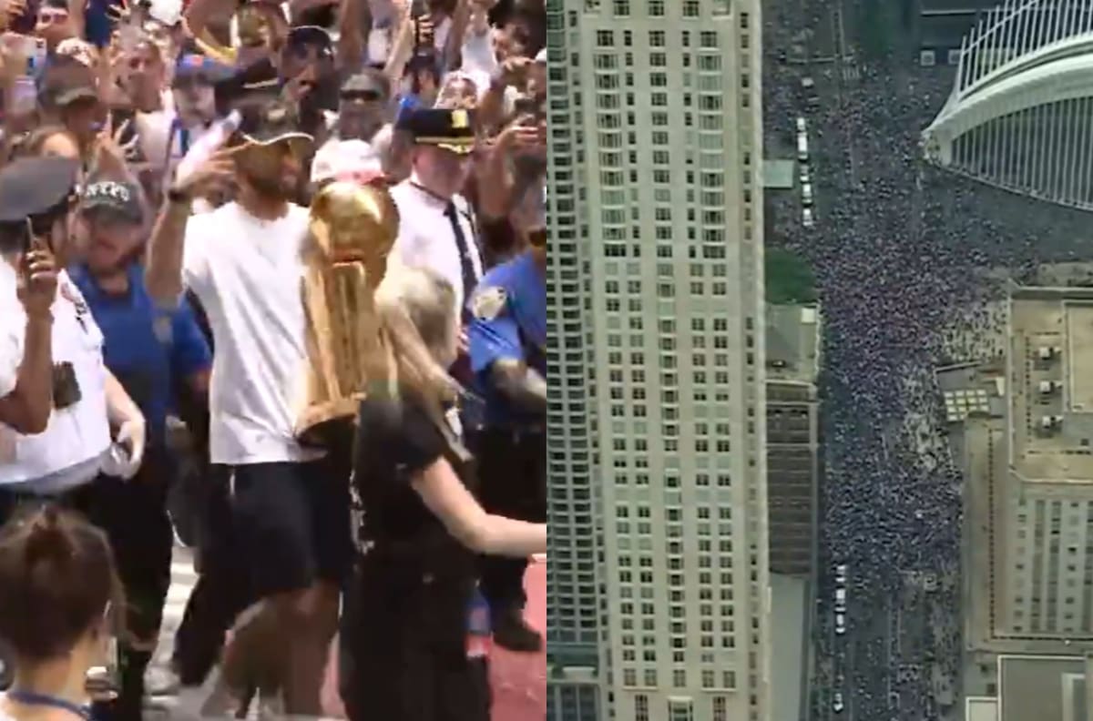 VIDEO | Más de un millón de personas repletan Nueva York para presenciar el desfile triunfal de los Knicks