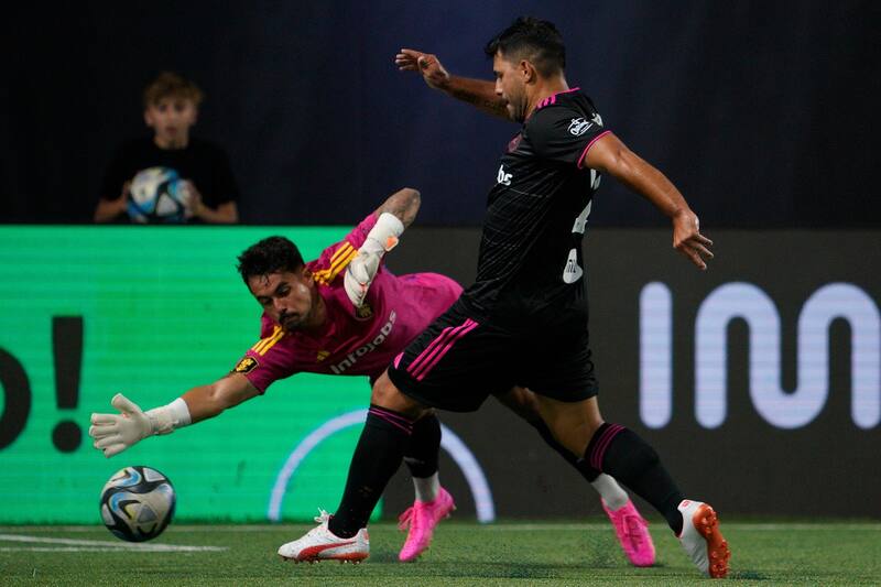 El delantero argentino anotó un doblete en la Kings League.