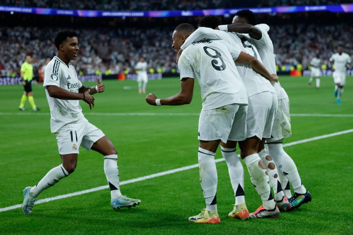 se matriculó con un gol en la victoria del Real Madrid. Foto: EFE