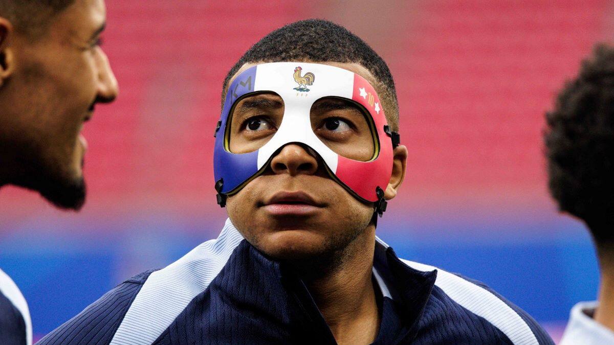 A cambiar el diseño: la UEFA le prohíbe a Kylian Mbappé usar su máscara en la Eurocopa