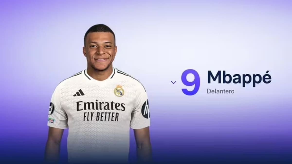 fue presentado como el "9" del Real Madrid.
