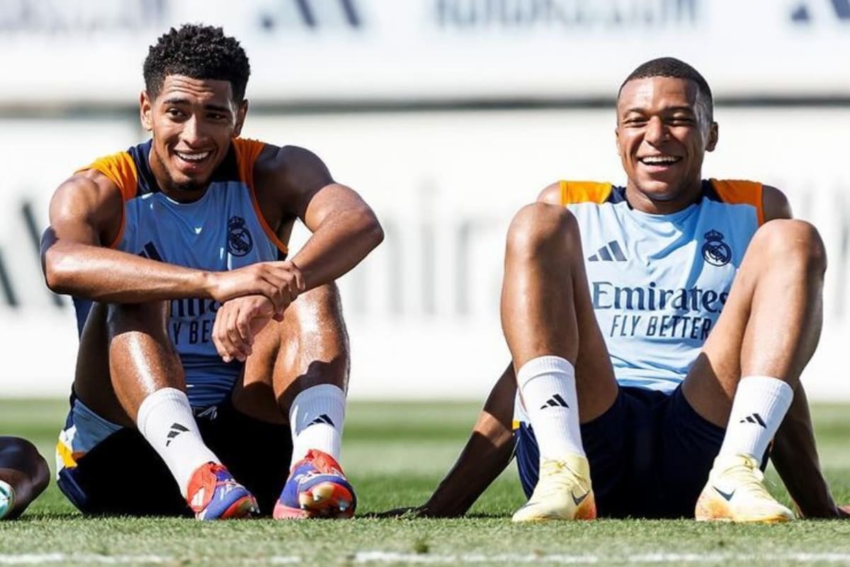 Kylian Mbappé ya entrena con el Real Madrid.