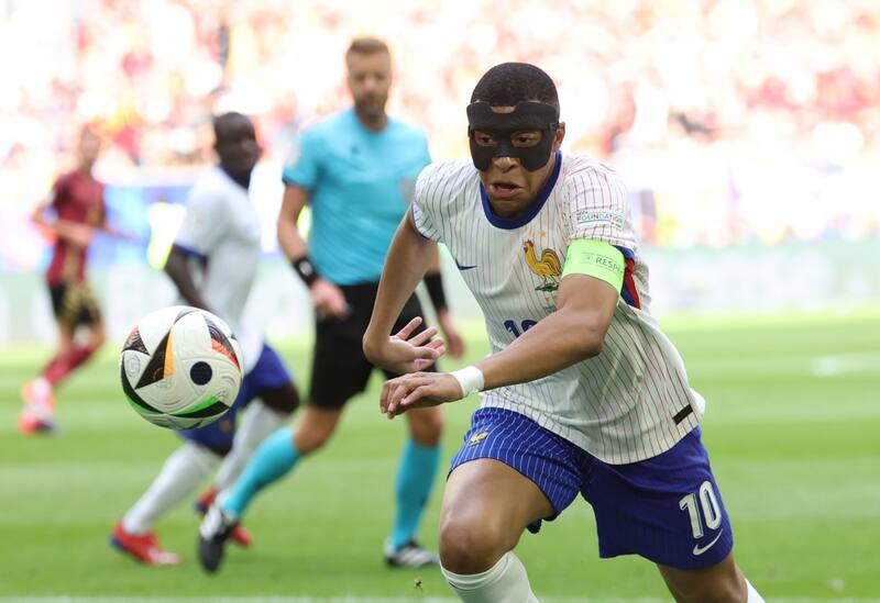 La Francia de Kylian Mbappé no ha mostrado el mejor fútbol en la Eurocopa. Foto: EFE.