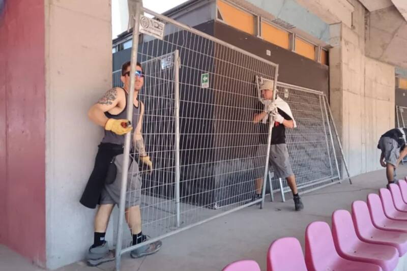 desmontó el dispositivo de seguridad que había para la Supercopa en La Portada de La Serena. Foto: Diario El Día.