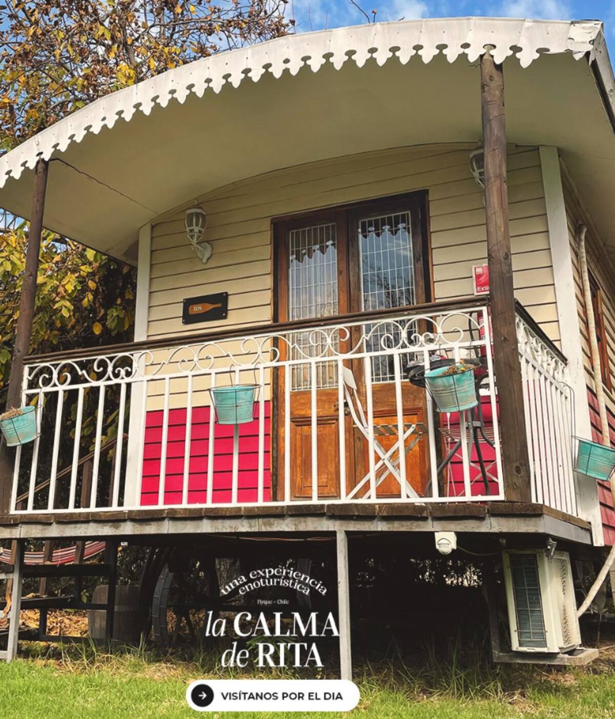 "La calma de Rita" cuenta con cabañas.