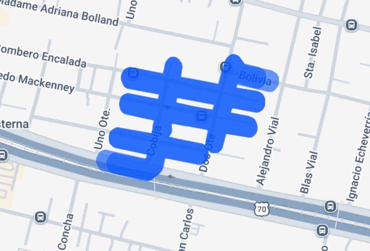 Este corte se sitúa a pasos de la estación de metro La Cisterna. Foto: Enel.