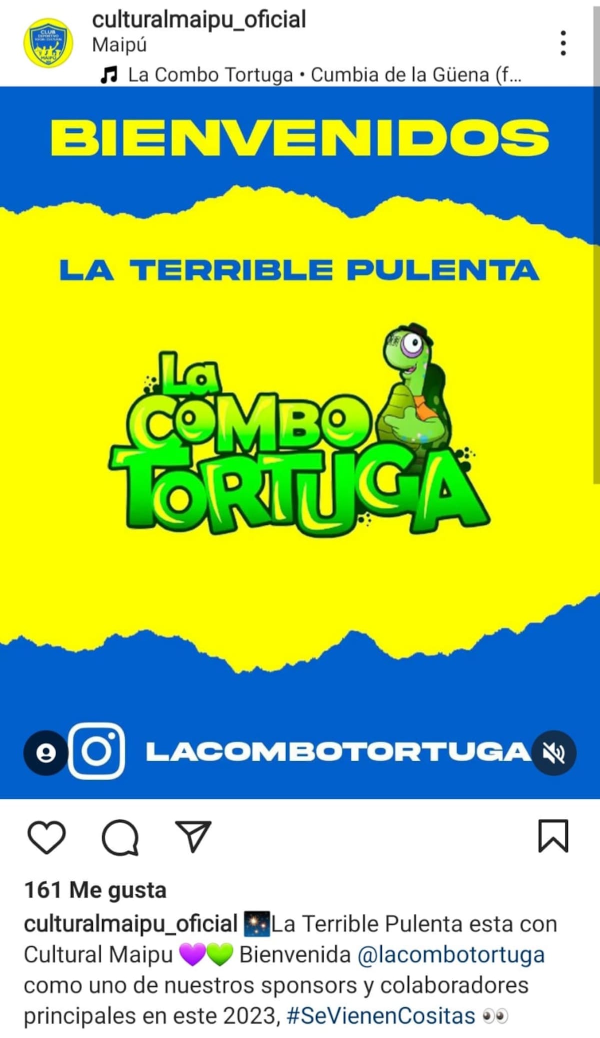 La Combo Tortuga está con Cultura Maipú.
