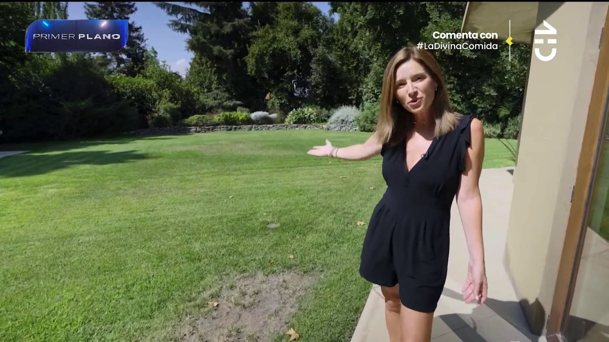 El "jardincito", como dijieron en el programa, se usó para reunir a los invitados.