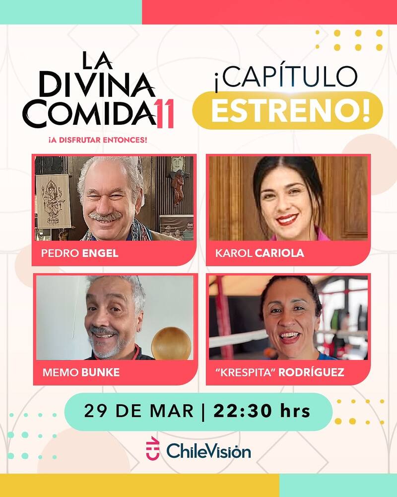 Esta es la imagen promocional del próximo capítulo del programa de cocina. Créditos: @ladivinacomidachv.