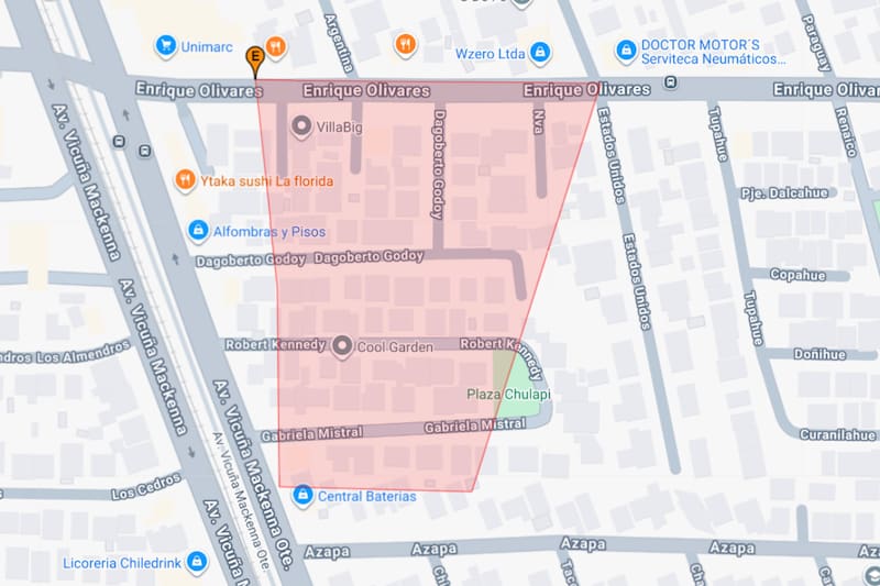 Una emergencia en la comuna mantiene a este sector sin agua. Créditos: Aguas Andinas.