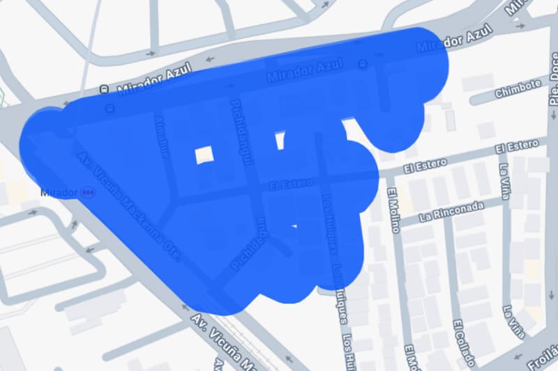 La información de esta y todas las comunas que serán parte de los cortes de luz programados para la jornada fue entregada por la empresa eléctrica. Créditos: Enel.