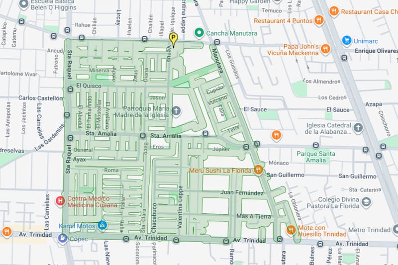 En este sector, la interrupción en el suministro se extenderá hasta la mañana del viernes. Créditos: Aguas Andinas.