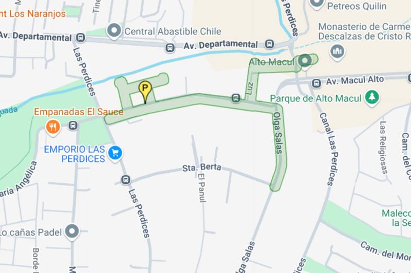 Sector afectado por el corte de agua.