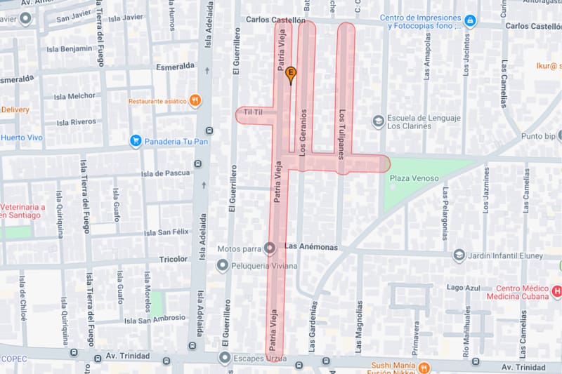 Una falla de matriz obligó a interrumpir de forma abrupta el servicio. Créditos: Aguas Andinas.