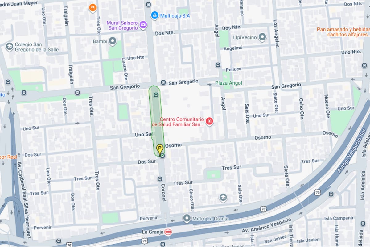 La interrupción en el servicio se dará cerca del metro La Granja. Foto: Aguas Andinas.