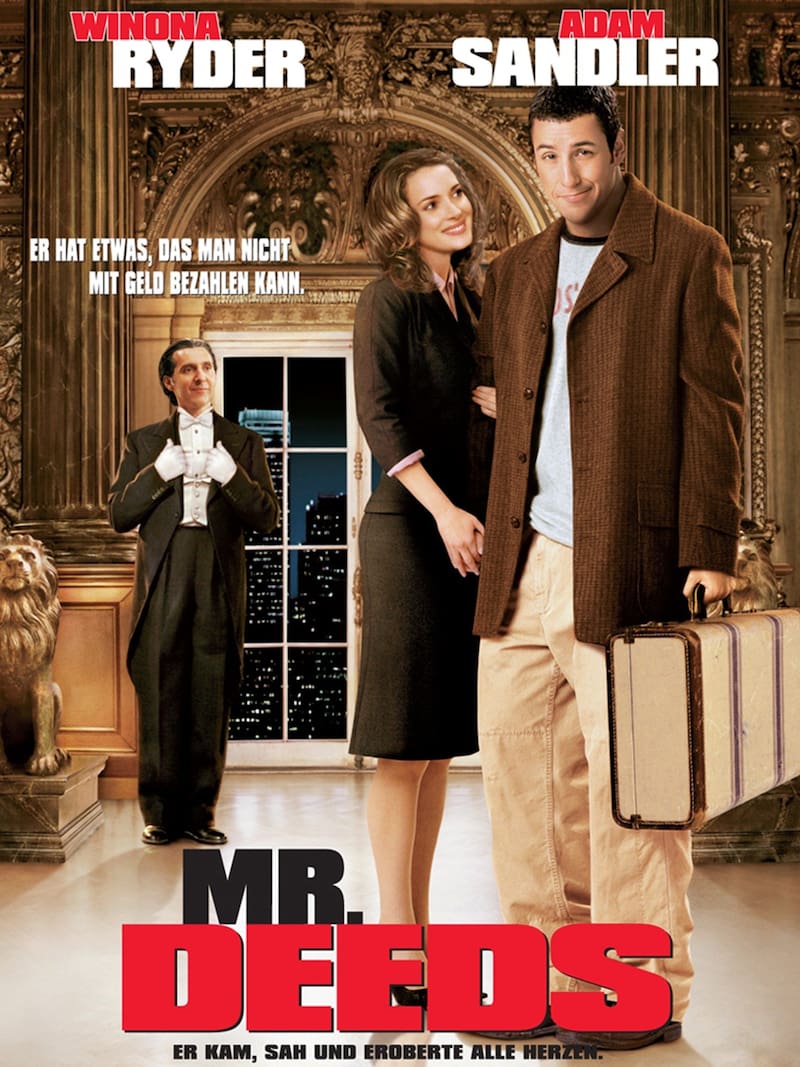 "La herencia del señor Deeds" es protagonizada por Adam Sandler.
