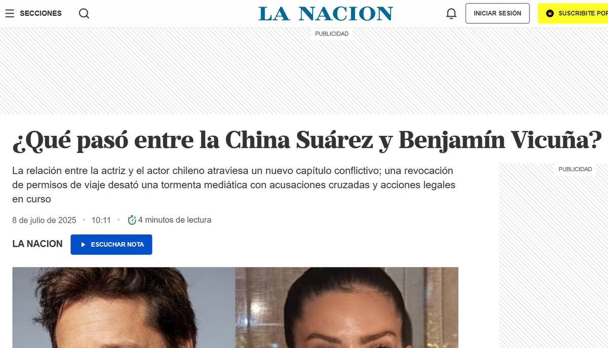 El medio argentino recopiló toda la información disponible sobre la publicación de China Suárez.