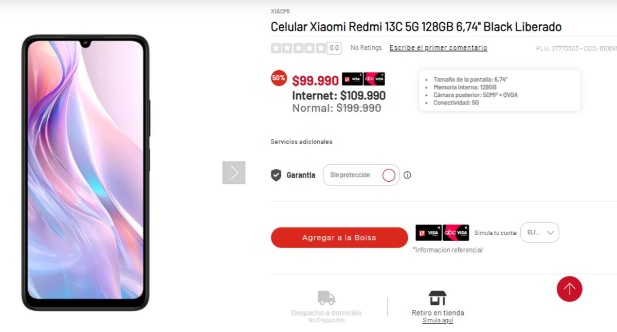 Con un 50% de rebaja está este celular marca Xiaomi.