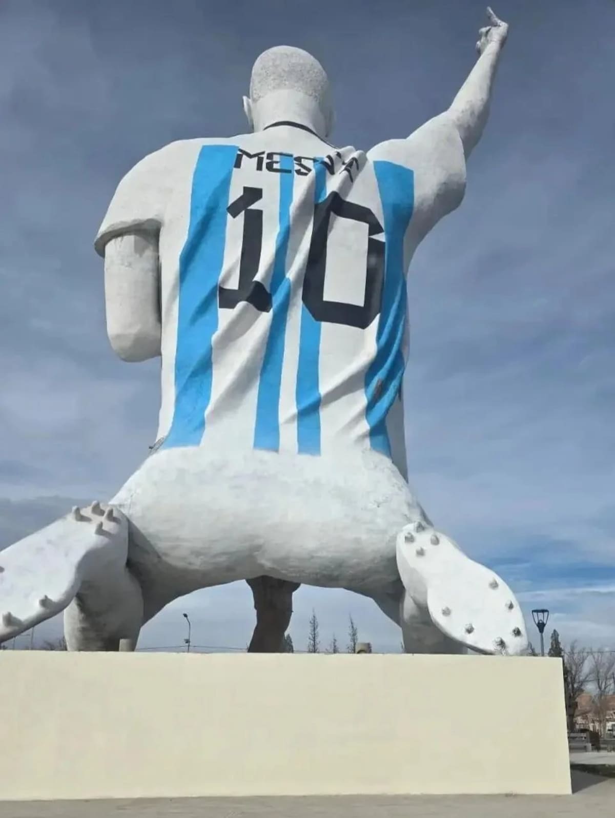 Estatua de Messi.