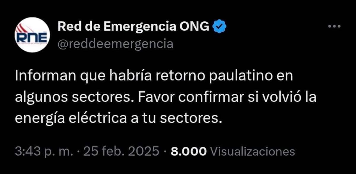se pronunció en redes.