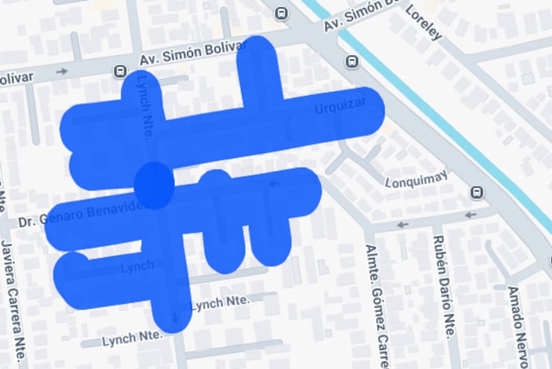 Estas calles se verán afectadas por el corte de luz programado por Enel. Foto: Enel.