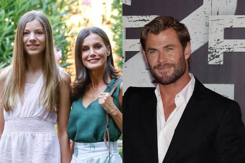 La reina Letizia y la infanta Sofía tienen emotivo reencuentro con Chris Hemsworth