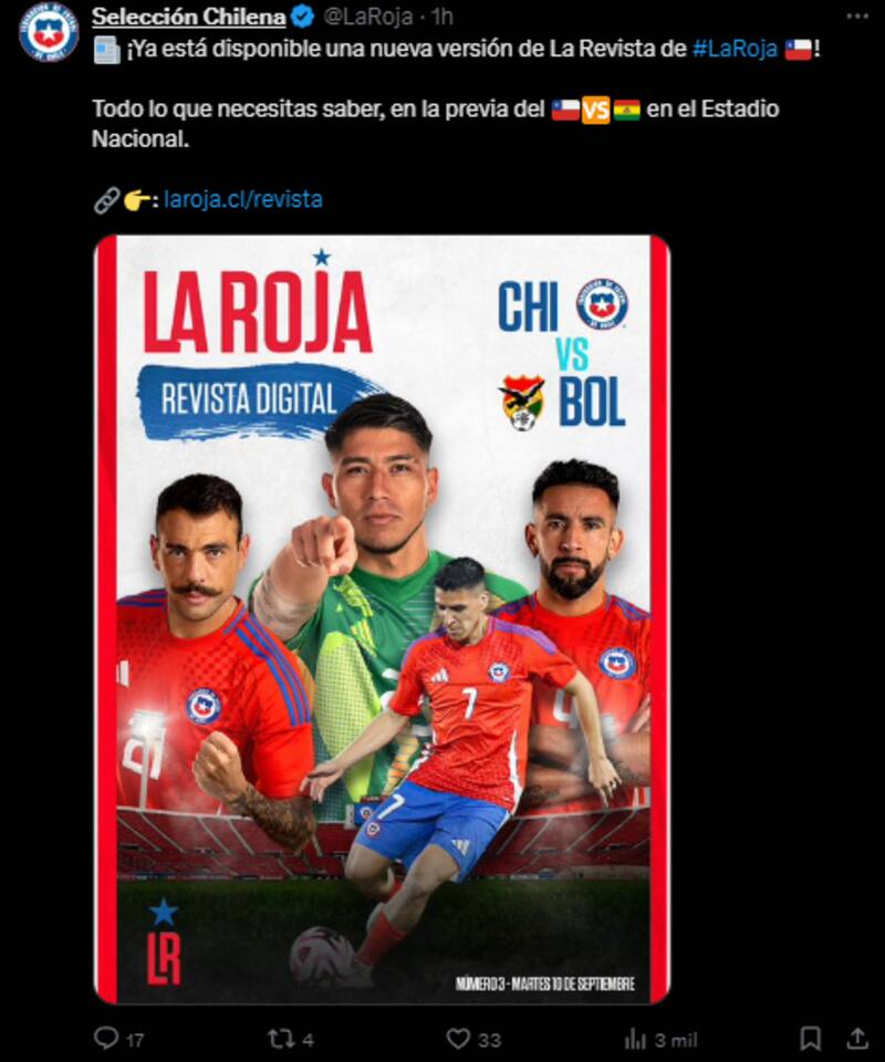 La nueva publicación de La Roja.