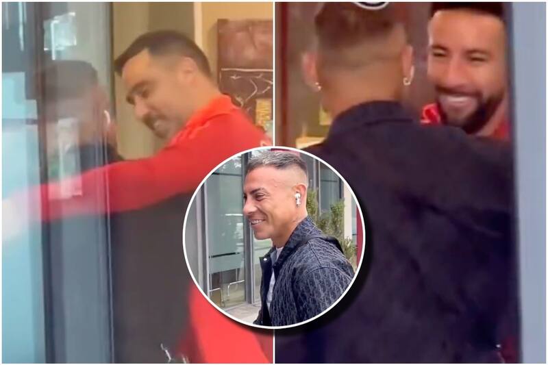 Eduard Vargas se sumó a los trabajos de La Roja. VIDEO: Arenga del Abuelo.