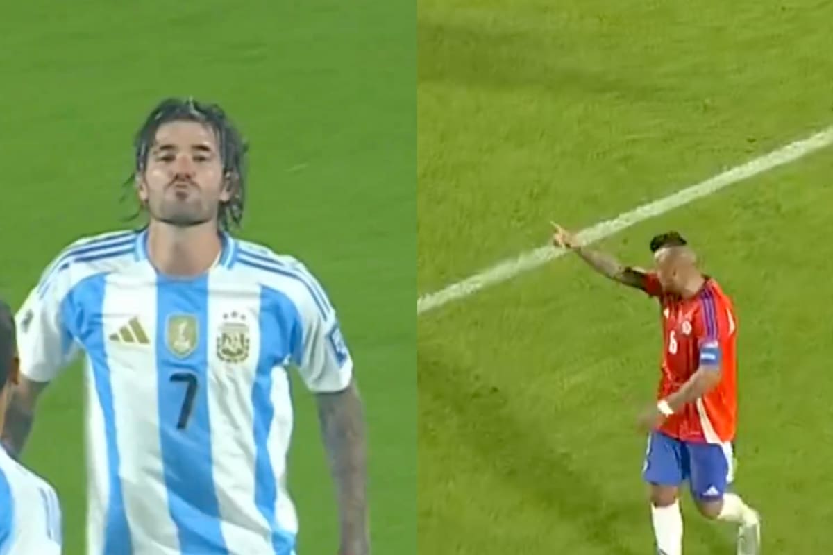 Rodrigo De Paul y Arturo Vidal.