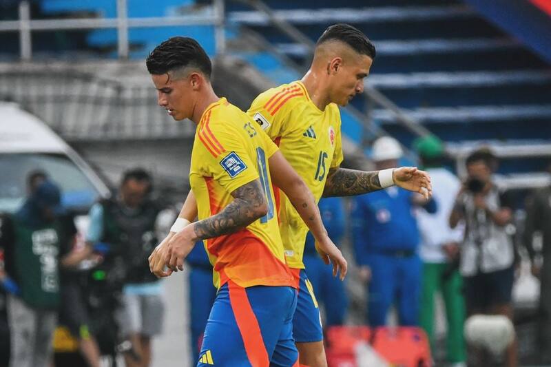 Juan Camilo Portilla en un amistoso con Colombia.