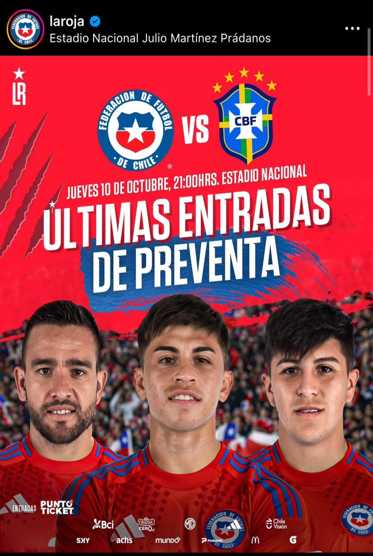 Jugador de la U protagonizan campaña para incentivar a los hinchas.