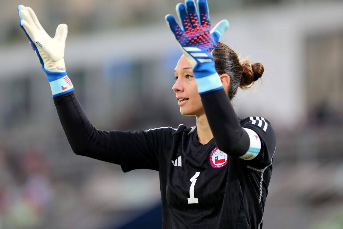 Christiane Endler durante el partido de Chile vs Paraguay, en los Juegos Panamericanos. Foto: Team Chile.