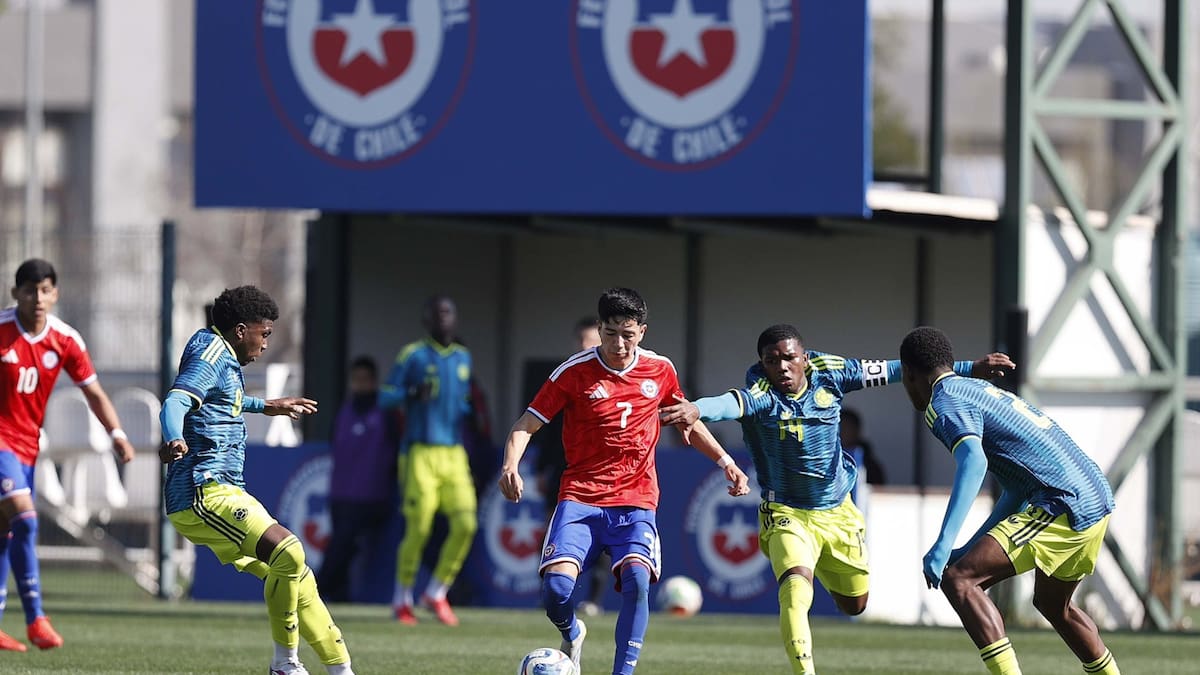 La Roja Sub 17 sufrió revancha ante Colombia y cayó en su segundo amistoso rumbo al Mundial de Qatar 2026