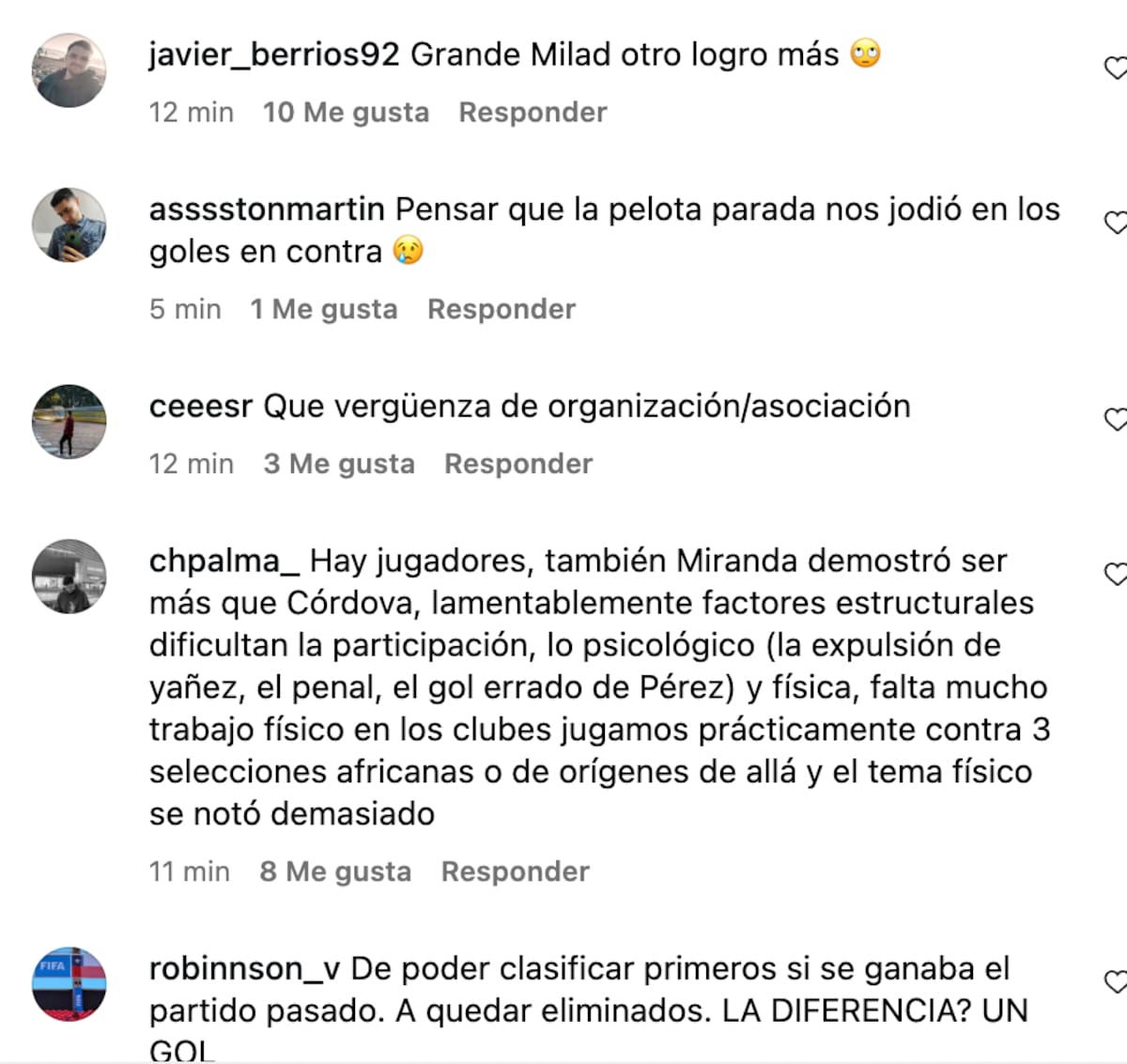 Así reaccionaron las redes sociales ante la eliminación en el Mundial.