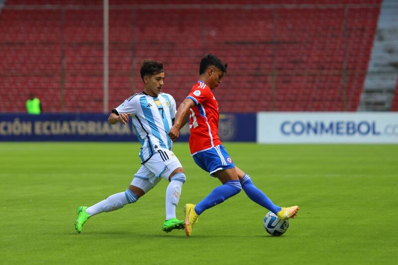 La Roja perdió contra Argentina 0-2 en el debut del Sudamericano Sub 17